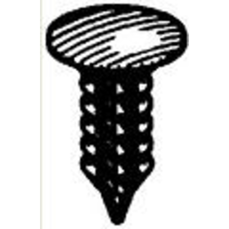 Black Universal Shield Retainer 5/32 (Bag 25)