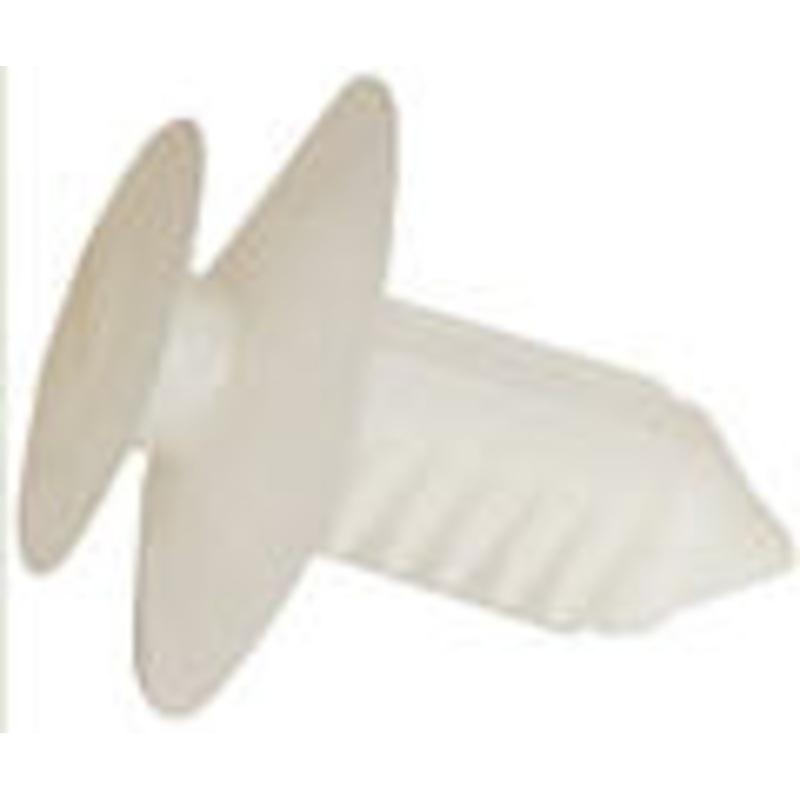 Natural Nylon Door Trim Panel Retainer Bottom Head Diameter 3/4, Top Head Diameter 19/32,Stem Diam