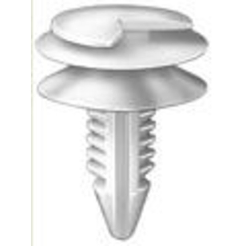 Natural Nylon Door Trim Panel Retainer Bottom Head Diameter 3/4, Top Head Diameter 21/32, Stem Dia