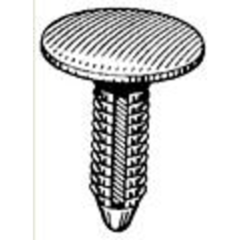 NATURAL NYLON ROOF HEAD. RETAINER