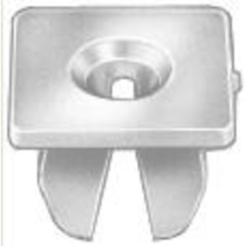 Natural Nylon Side Marker Light Nut, 8 Screw Size Nissan # 96706-B0700, 25 Per Bag