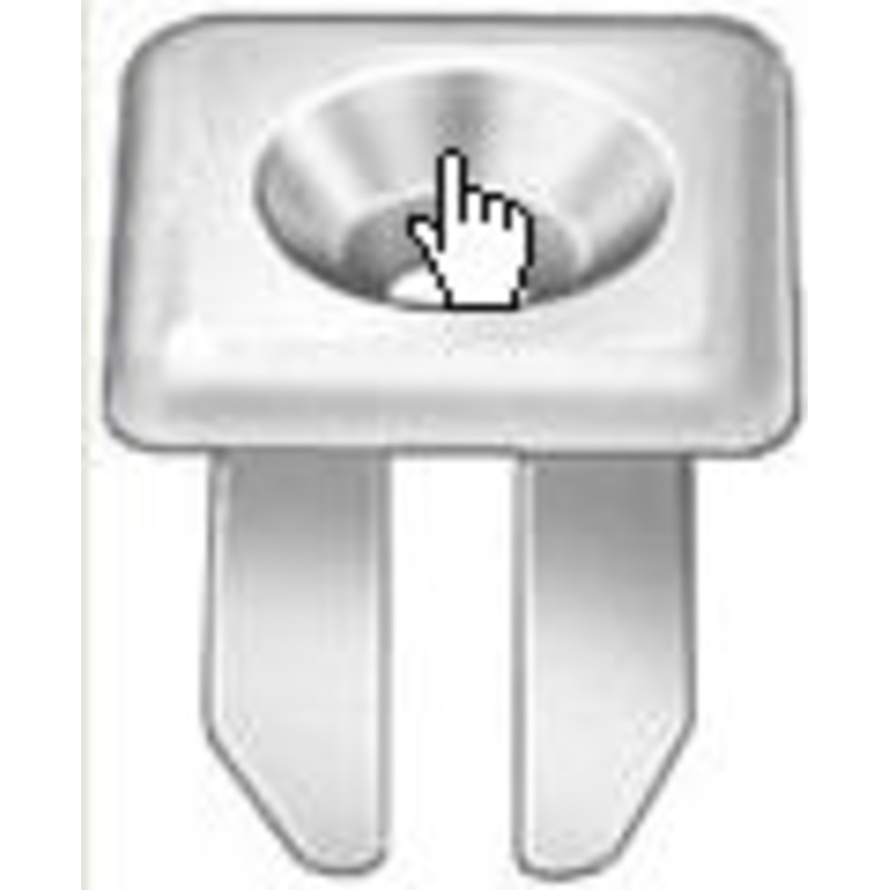 Natural Nylon Universal Grille Screw Nut 8 Or 10 Screw Size Ford # 379830-S, 25 Per Bag