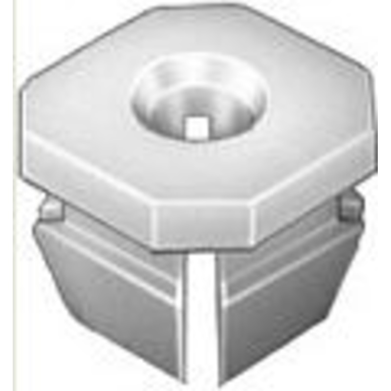 Natural Nylon Universal Grille Screw Nut 8 Or 10 Screw Size GM # 3893980, 25 Per Bag
