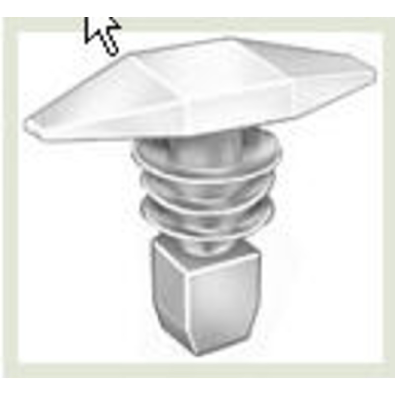 Natural Weather-Strip Retainer Head Diameter 6mm x 16mm, Stem Diameter 6mm, Stem Length 10mm Honda
