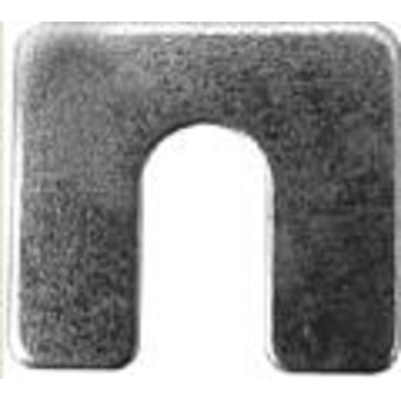 Steel Body Shim Bright Zinc Finish 1/8 Thick, 3/8 Slot, 1 1/4 x 1 1/8