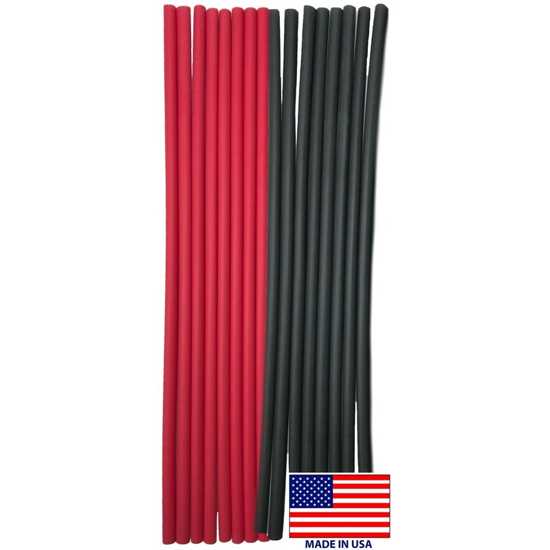 1/4 ID Heat Shrink Tubing – 3:1 Ratio – Dual Wall Adhesive – 12 Length – 16 Pack
