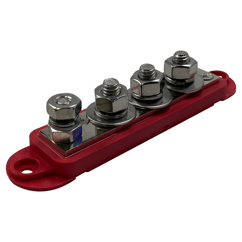 4-Point Terminal Busbar – 5/16 Power & Ground Distribution Block