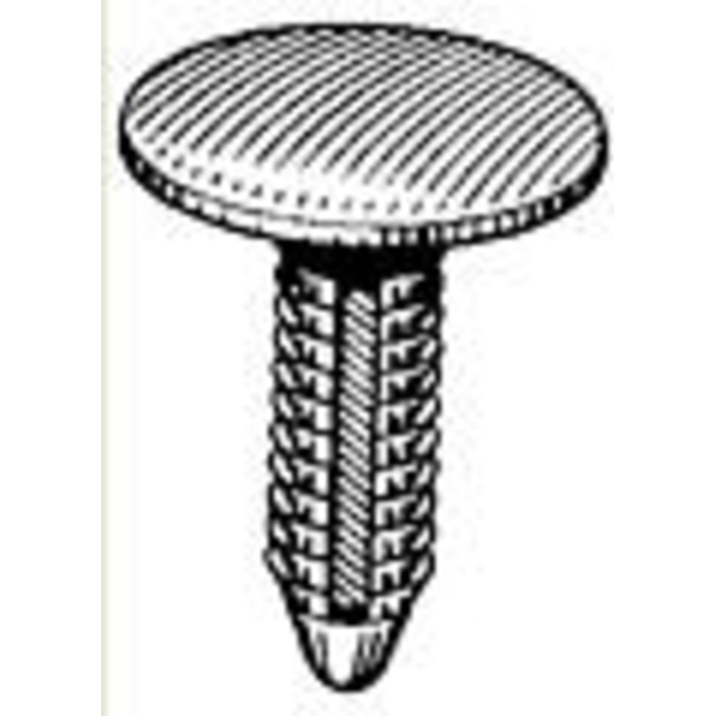 Black Nylon Door Weather-strip Retainer GM 1963-on Head Diameter 13/32, Stem Diameter 5/32 – 25 or 100 Pack