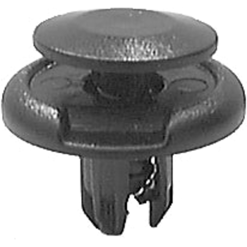 Black Nylon Front Fender Push-Type Retainer – 25 or 100 Pack