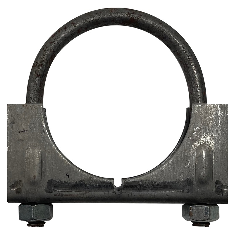 Nickson Universal 2 1/8 Exhaust Muffler ClAmp U-Bolt Pipe Saddle Style – 1 or 10 Pack – Made in USA