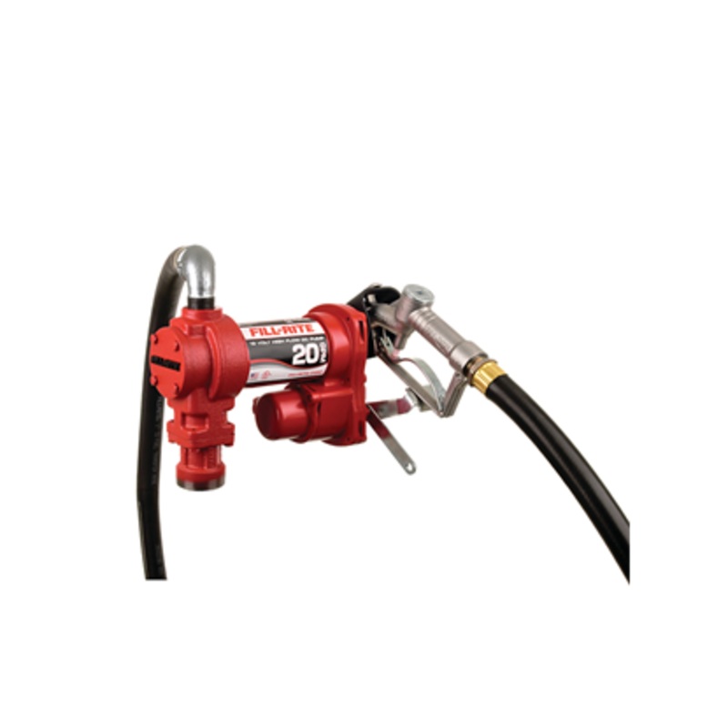 916-FR4210H 12 VOLT HIGH FLOW FUEL TRANSFER PUMP WITH MANUAL NOZZLE – 20 GPM