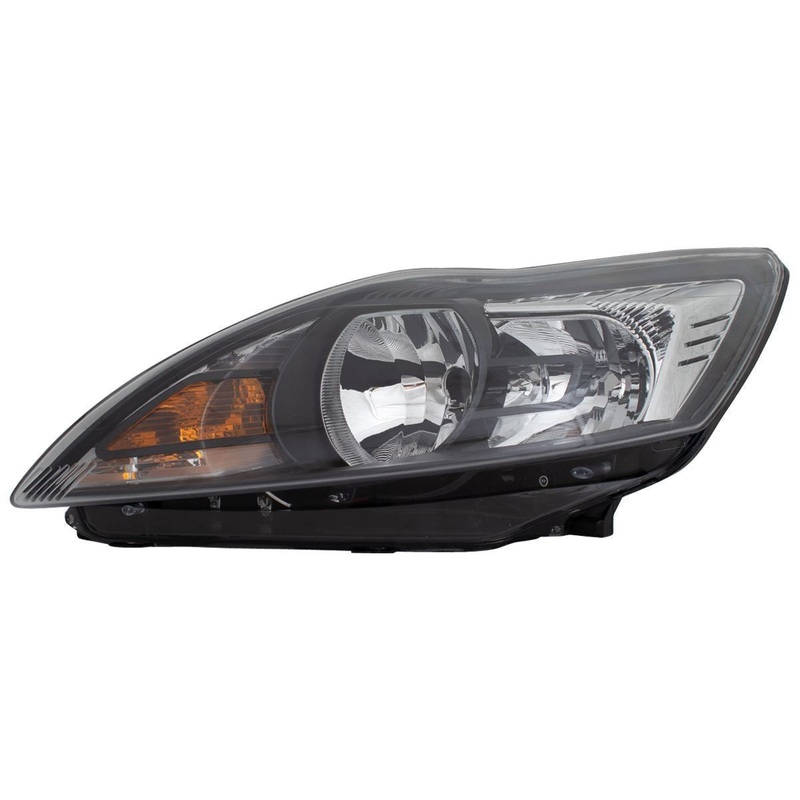 FOCUS CC FRONT N/S HEAD LIGHT LAMP CLUSTER BLACK BEZEL