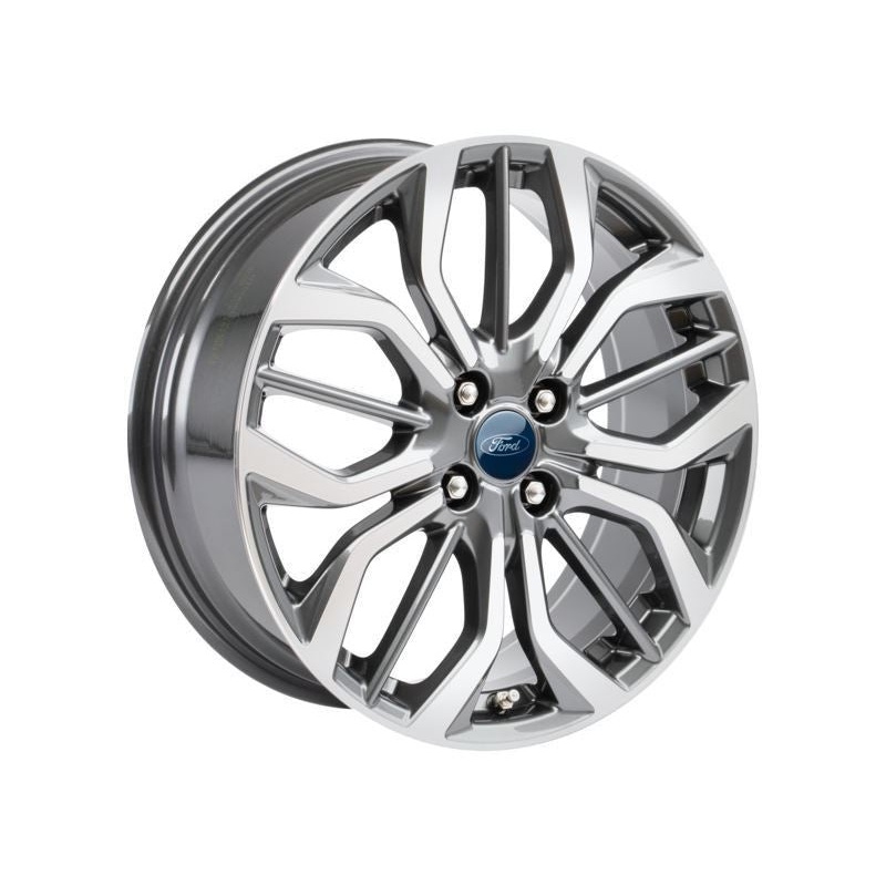 SET OF 4 FIESTA ALLOY WHEELS 18 5 X 3-SPOKE DESIGN, PEARL GREY