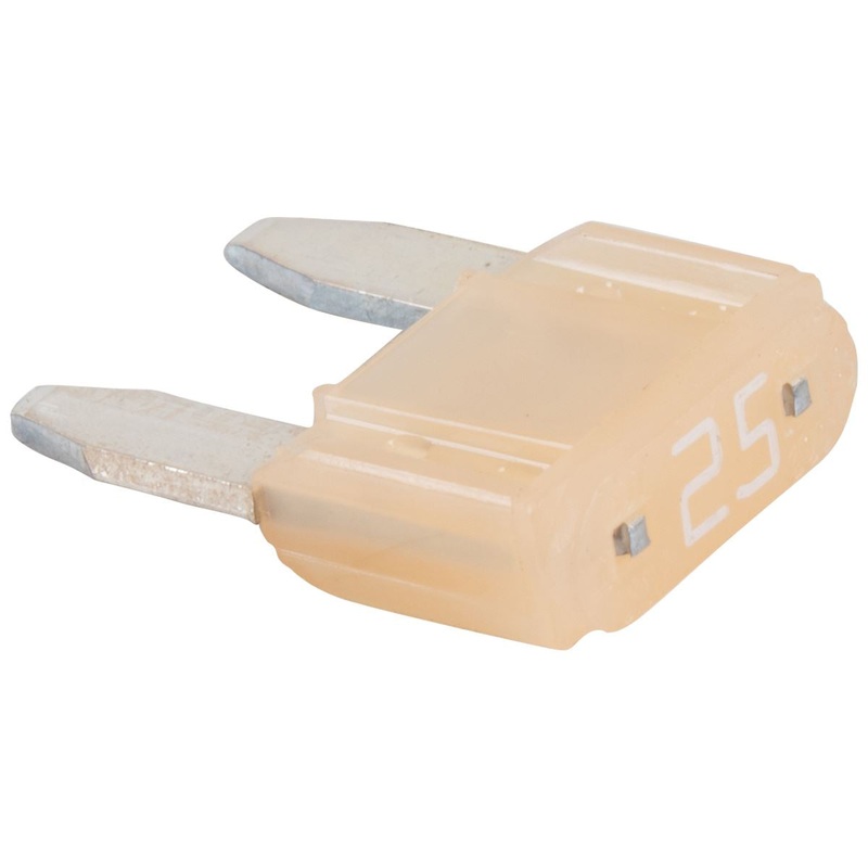 CIRCUIT BREAKER 25 AMP 32 VOLT BLADE TYPE NATURAL MINIFUSE