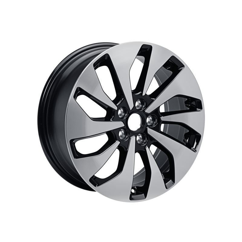 SET OF 4 FOCUS ALLOY WHEEL 17 10-SPOKE DESIGN, ABSOLUT BLACK MACHINED 04/2018 –