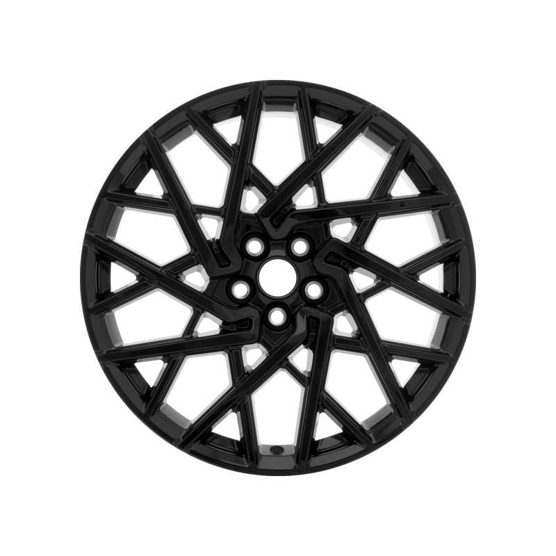 SET OF 4 MUSTANG MACH-E ALLOY WHEELS 20 10-SPOKE X DESIGN, EBONY BLACK