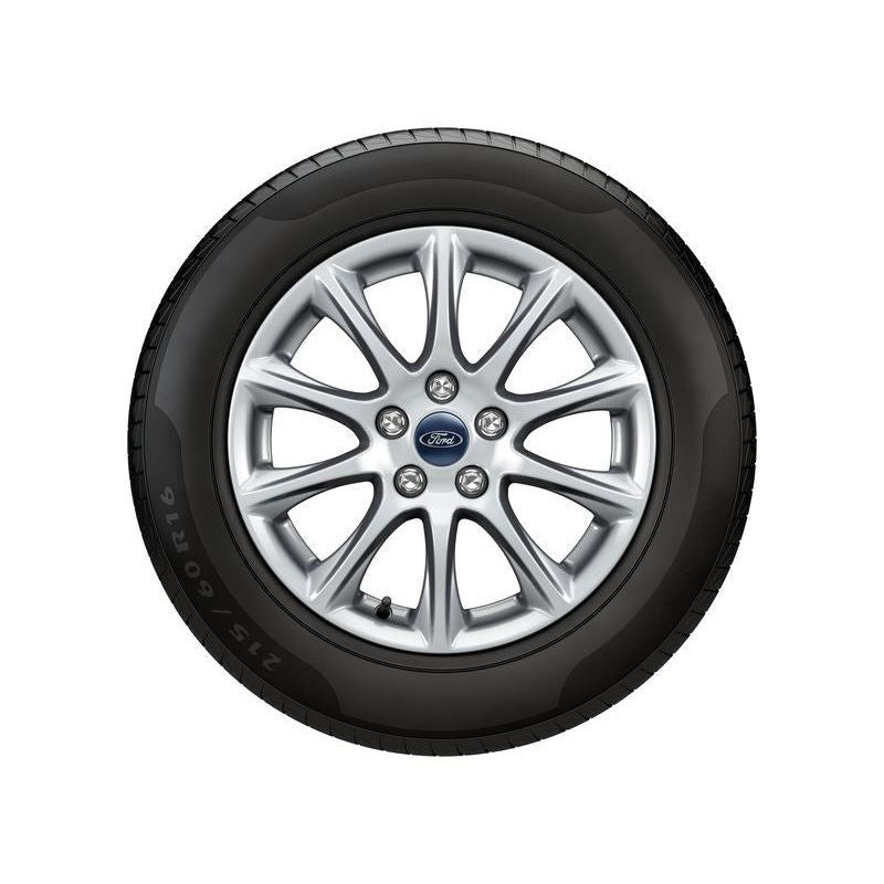 SET OF 4 ALLOY WHEELS WITH FITTING  10/2017