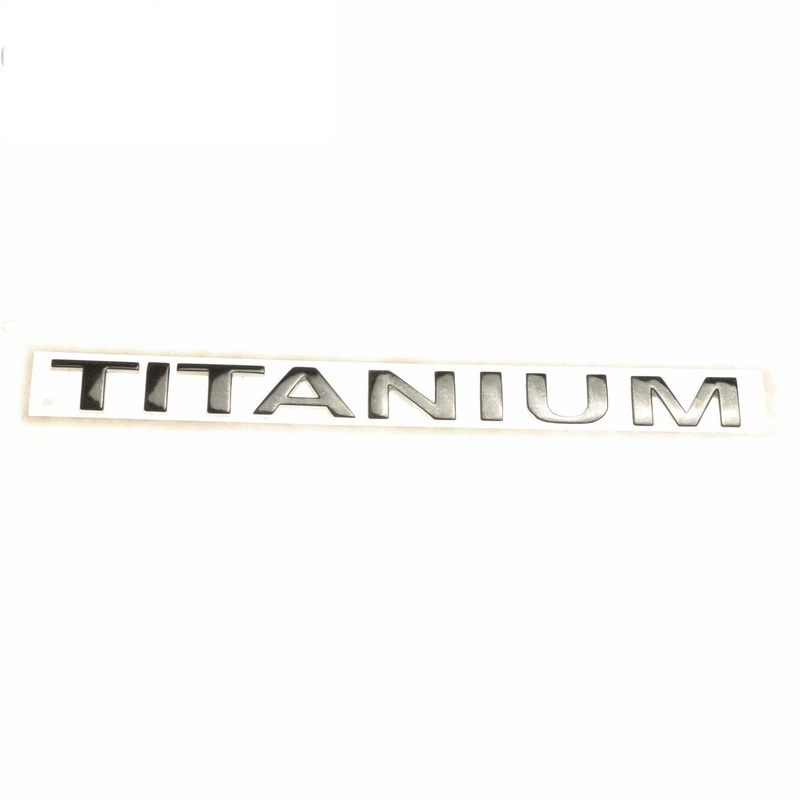 TITANIUM TAILGATE NAME PLATE BADGE EMBLEM