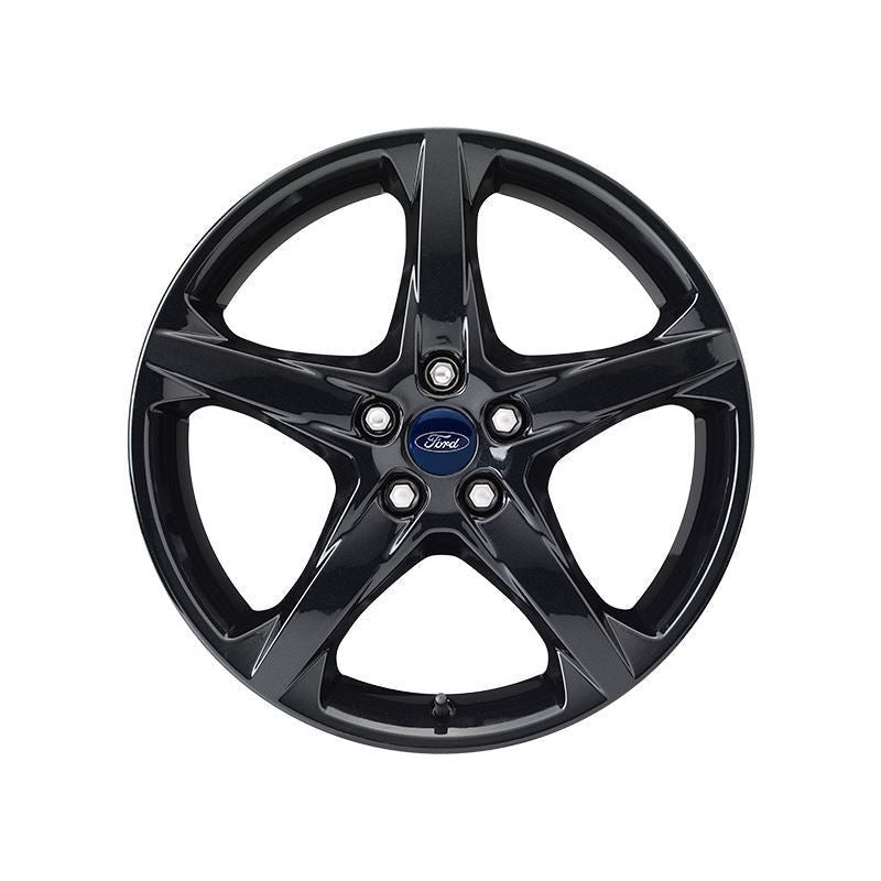SET OF 4 FOCUS – FOCUS ST – C-MAX ALLOY WHEEL 18 5-SPOKE DESIGN, PANTHER BLACK, 2010 – 2018