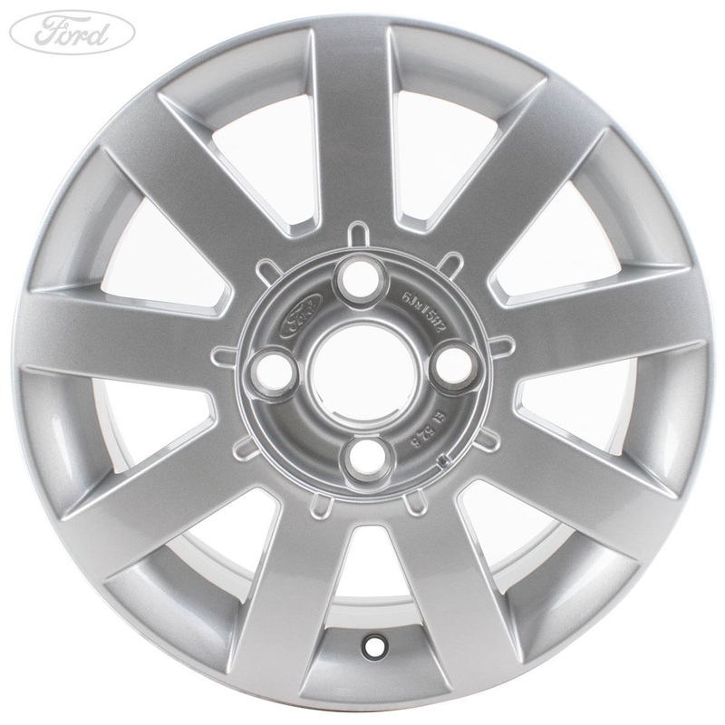 SET OF 4 FIESTA MK6 FUSION 15 ALLOY WHEELS 9 SPOKE 6J 2001-2005