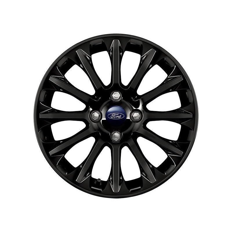 SET OF 4 FIESTA ST – FIESTA – KA+ ALLOY WHEEL 16 12-SPOKE DESIGN, PANTHER BLACK, 2012 – 2018