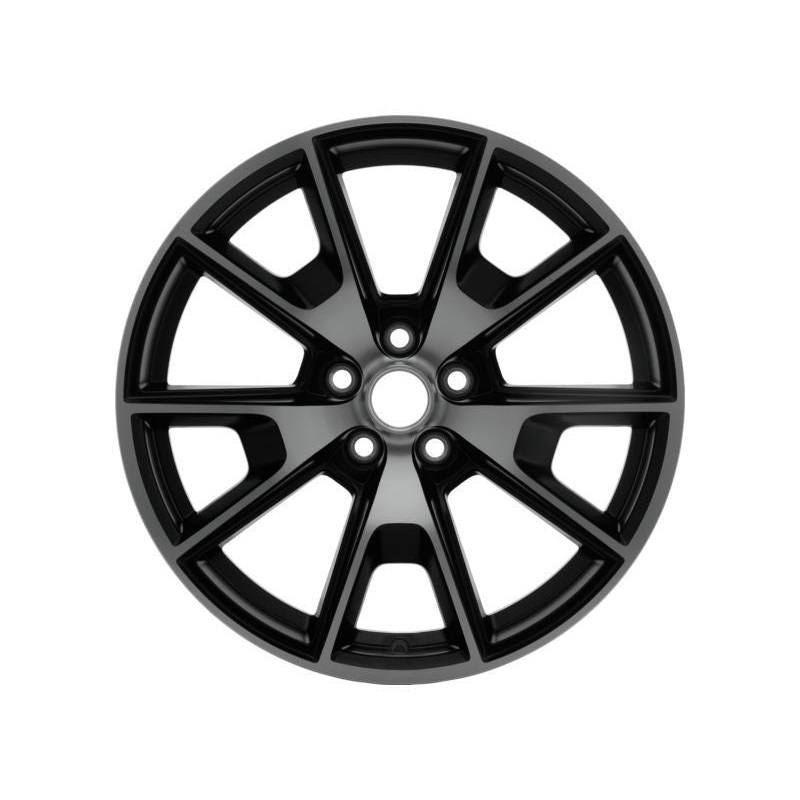 SET OF 4 MUSTANG ALLOY WHEELS 19 5 X 2-SPOKE DESIGN, EBONY BLACK