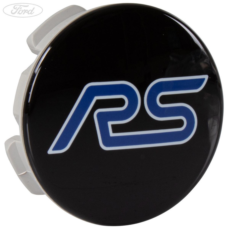 FOCUS MK3 RS ALLOY WHEEL CENTRE CAP BLACK RS LOGO 2017-