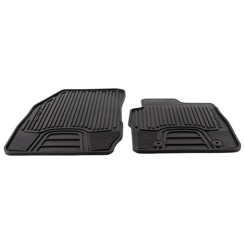 ECOSPORT FRONT RUBBER CONTOURED CAR FLOOR MATS BLACK 2014