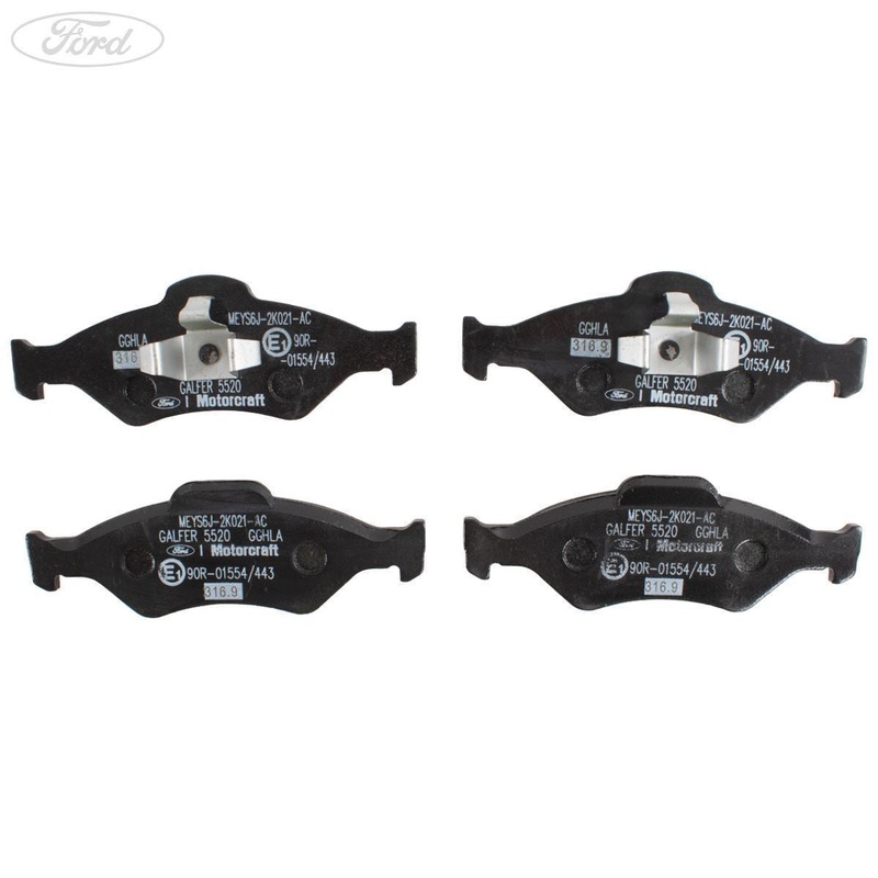 FIESTA KA MOTORCRAFT FRONT BRAKE PAD AXLE SET