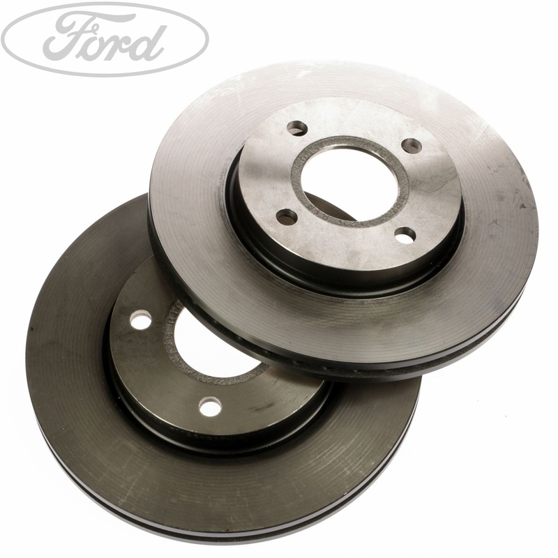FOCUS FIESTA FRONT VENTED COATED BRAKE DISC PAIR 258MM