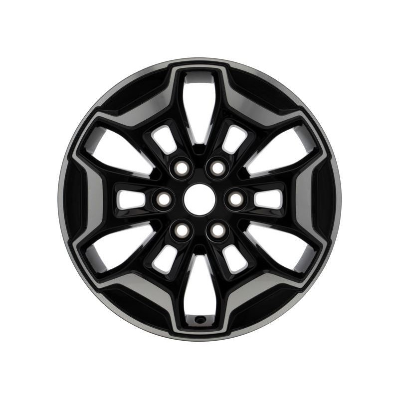 SET OF 4 TOURNEO CUSTOM & TRANSIT CUSTOM ALLOY WHEELS 17 6-SPOKE DESIGN, EBONY BLACK