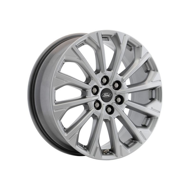 SET OF 4 TOURNEO CUSTOM & TRANSIT CUSTOM ALLOY WHEELS 19 12-SPOKE DESIGN, LUSTER NICKEL