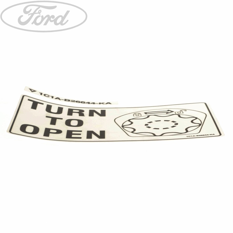 TRANSIT TURN ON OPEN INSTRUCTION DECAL
