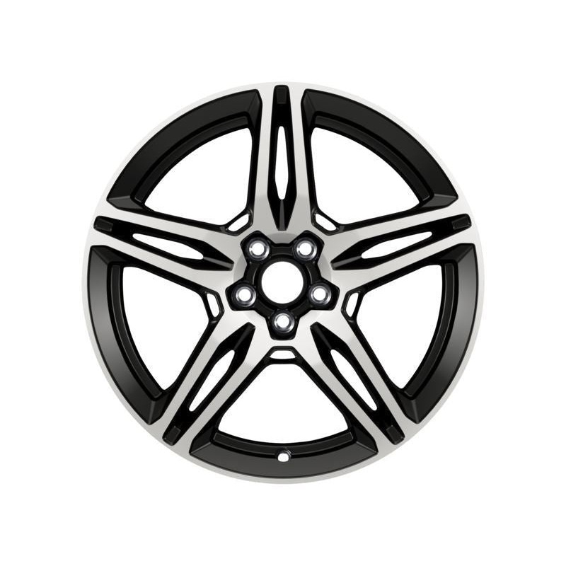 SET OF 4 KUGA ALLOY WHEEL 19 5 X 2-SPOKE DESIGN, BLACK MACHINED 09/2016 – 11/2019
