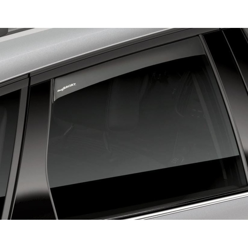 FOCUS CLIMAIR * WIND DEFLECTORS FOR REAR DOOR WINDOWS, BLACK