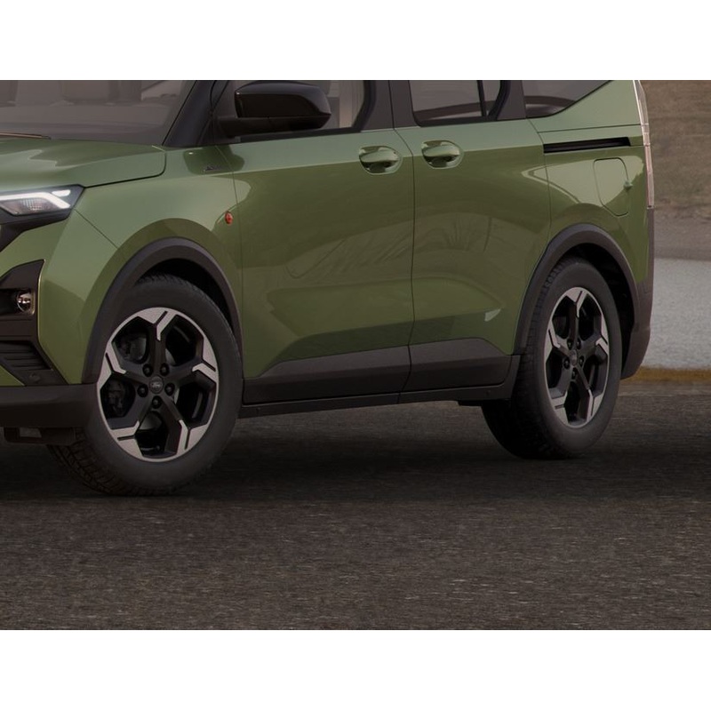 SET OF 4 TOURNEO COURIER & TRANSIT COURIER ALLOY WHEELS 17 5-SPOKE DESIGN, ABSOLUTE BLACK MACHINED