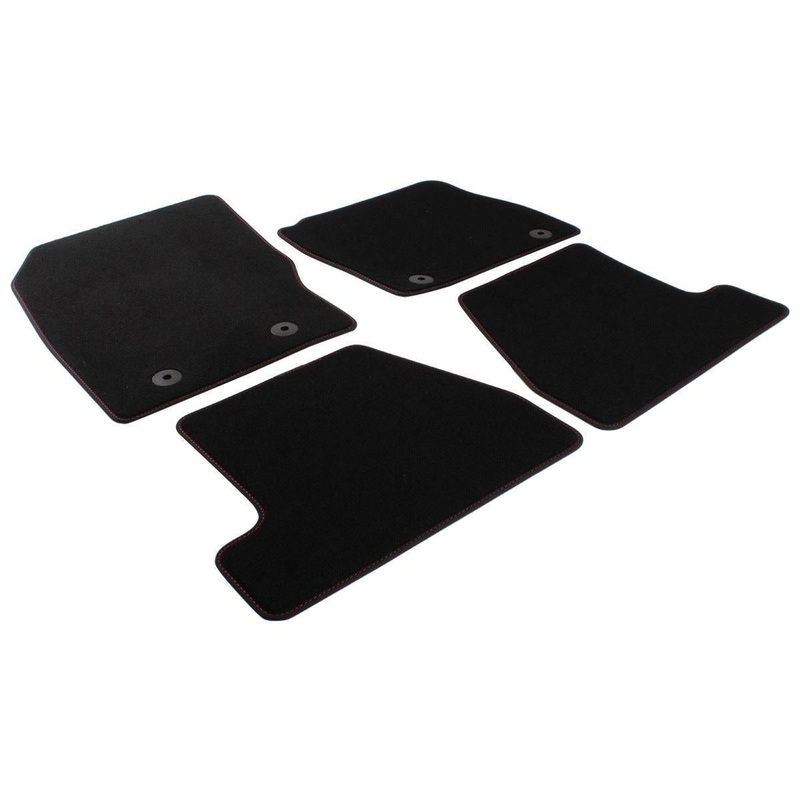 FOCUS FRONT & REAR CONTOUR FLOOR MATS KIT VELOUR 2015-