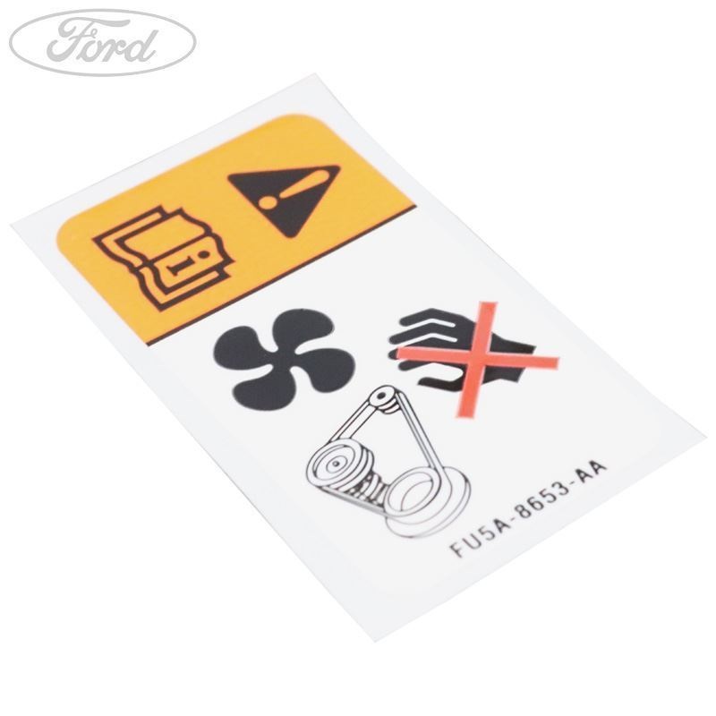 RADIATOR FAN WARNING DECAL