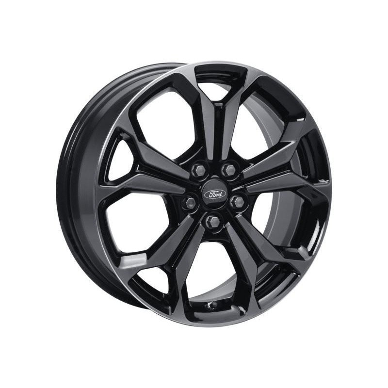 SET OF 4 FOCUS ALLOY WHEEL 18 5 X 2-SPOKE Y DESIGN, BLACK MACHINED 04/2018 –
