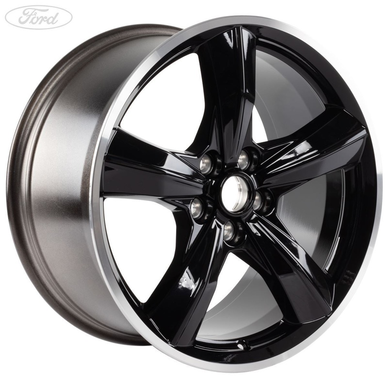 MUSTANG 19 REAR ALLOY WHEEL 5 SPOKE BULLITT BLACK FINISH