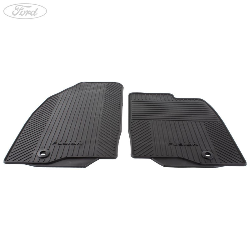 FIESTA MK6 FUSION FRONT RUBBER CONTOUR FLOOR MATS & CLIPS