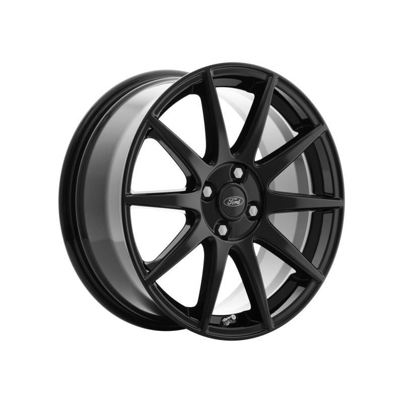 SET OF 4 FIESTA ALLOY WHEELS 18 10-SPOKE DESIGN, ABSOLUTE BLACK