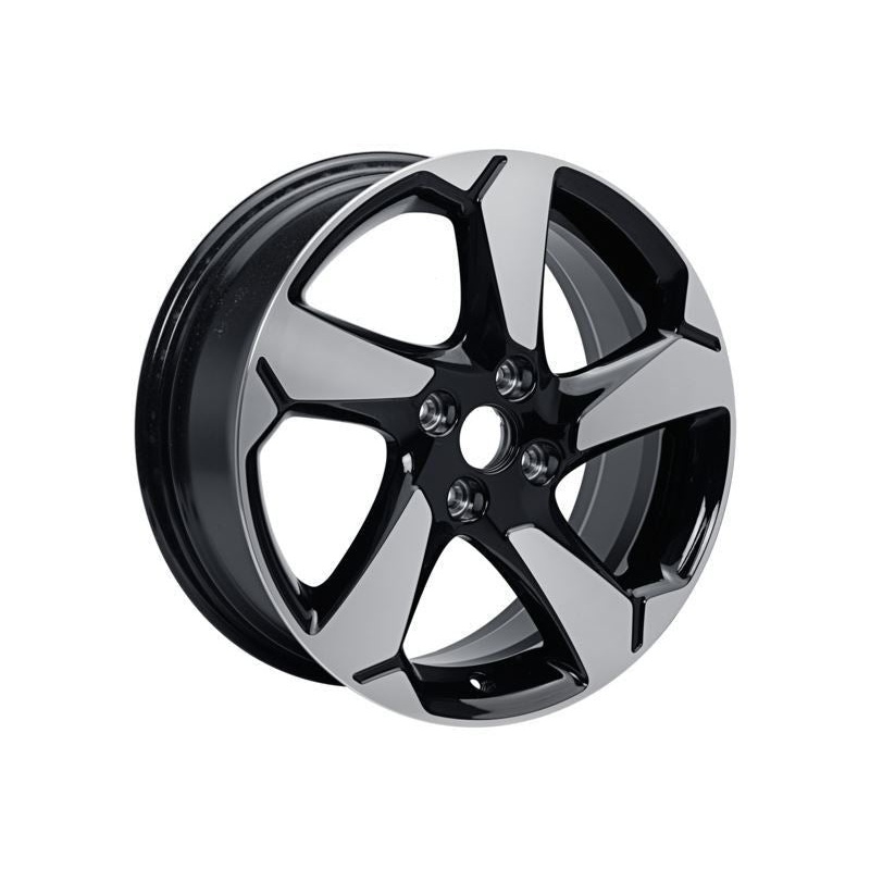SET OF 4 FIESTA ALLOY WHEEL 17 5-SPOKE DESIGN, ABSOLUTE BLACK 07/2017 –