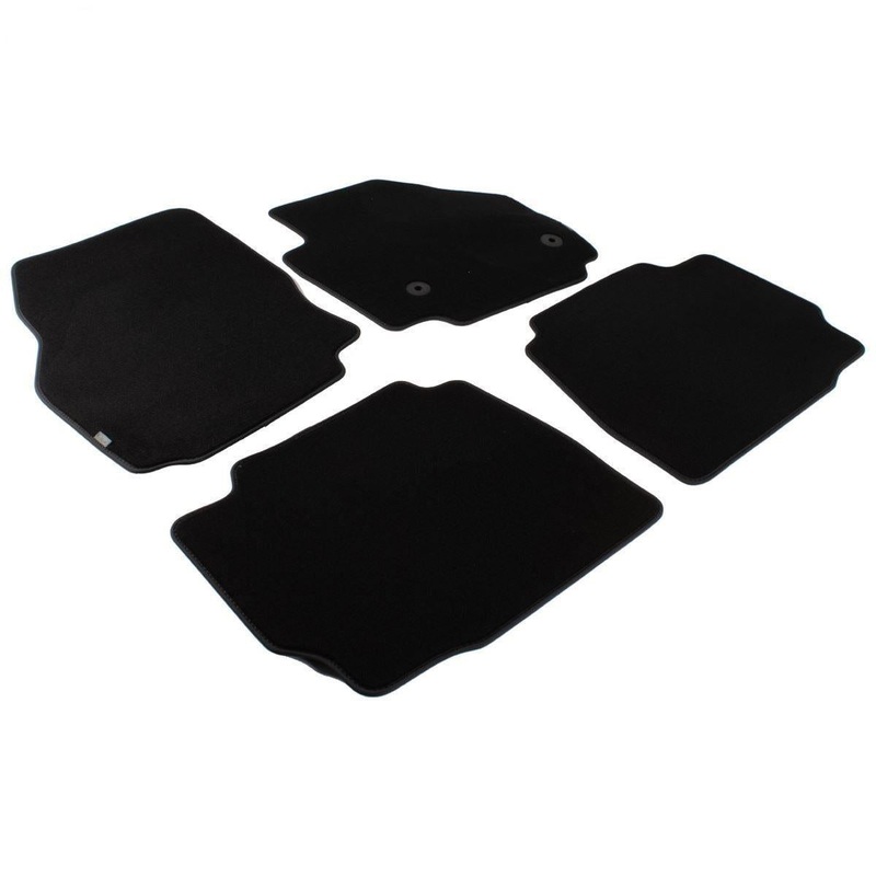 MONDEO MK4 FRONT & REAR CARPET FLOOR MATS KIT BLACK 2012-14