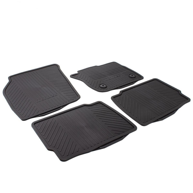 MONDEO FRONT & REAR CONTOUR RUBBER CAR FLOOR MATS 2015-