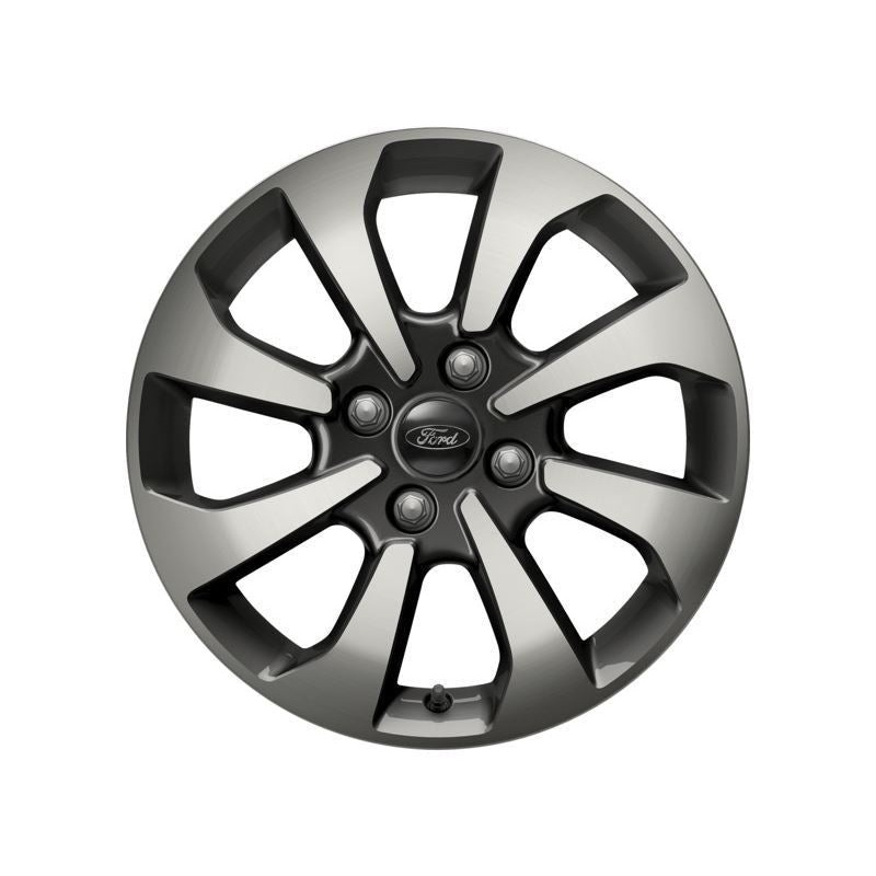 SET OF 4 FIESTA – FIESTA VAN ALLOY WHEEL 16 8-SPOKE DESIGN, ROCK METALLIC MACHINED, 2017 – 2021