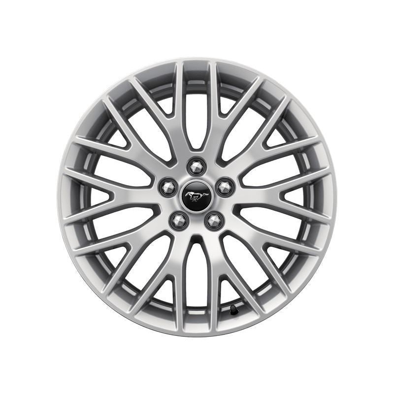 SET OF 4 MUSTANG ALLOY WHEEL 19 FRONT, 10-SPOKE Y DESIGN, LUSTER NICKEL, 2015 – 2021