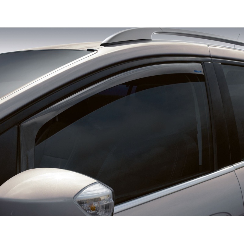 C-MAX FROM 11/2010 CLIMAIR* WIND DEFLECTORS FOR FRONT DOOR WINDOWS,BLACK