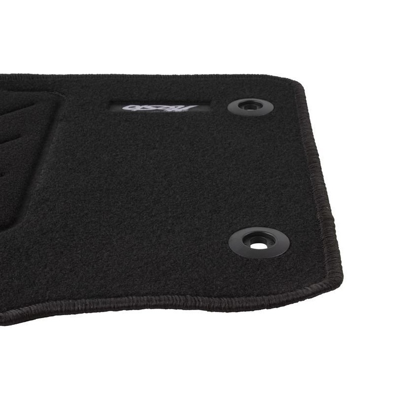 FIESTA VELOUR FLOOR MATS FRONT, BLACK 07/2008-02/2011