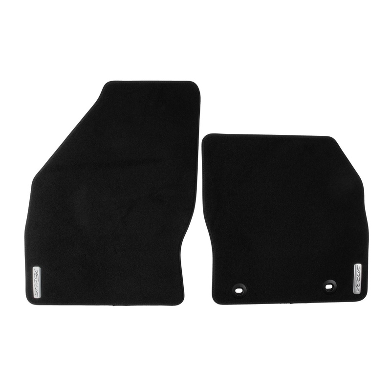 FOCUS 07/2004-12/2010 VELOUR FLOOR MATS FRONT,BLACK